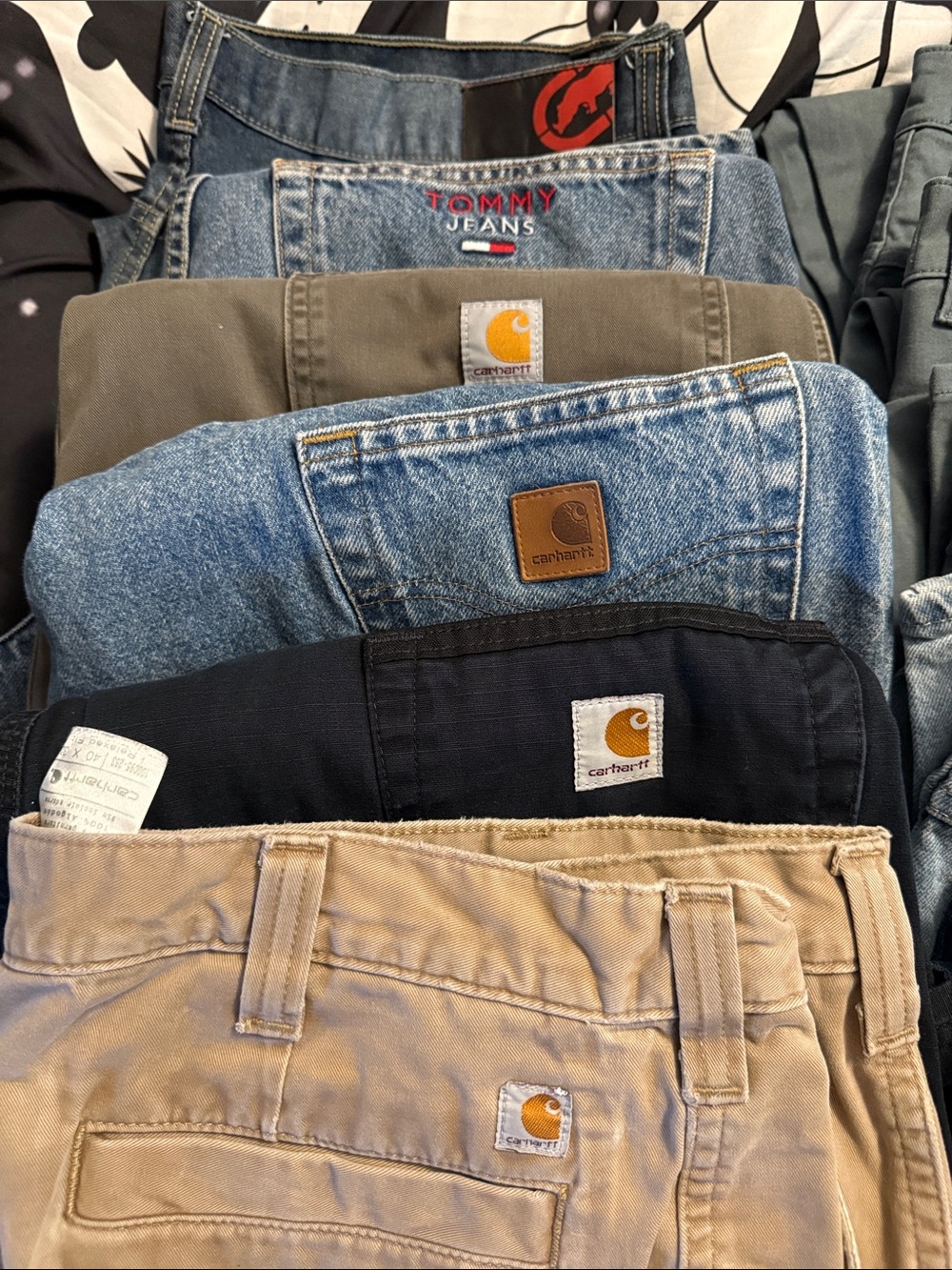 Men’s Relaxed Jeans Bundle - Denim, Khaki, Black